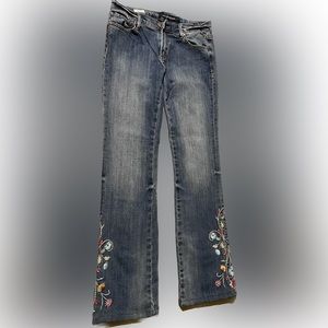 Driftwood embroidered jeans